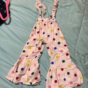 Super cute polka dot overalls size 2-3